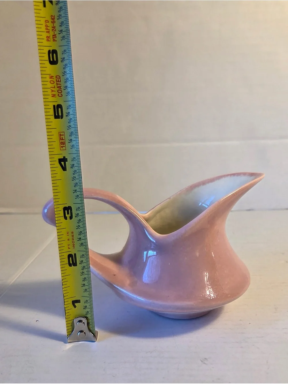 Vintage MCM Redwing Style Retro Pink Cream and Sugar Set Marked 57’